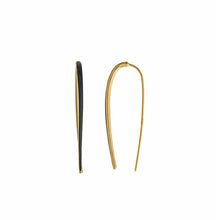 Load image into Gallery viewer, EARRING SILVER 925 PLATED GOLD LINE ENAMEL
